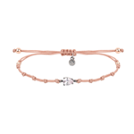 Polsera fil nailon, plata i circonita | 000840013