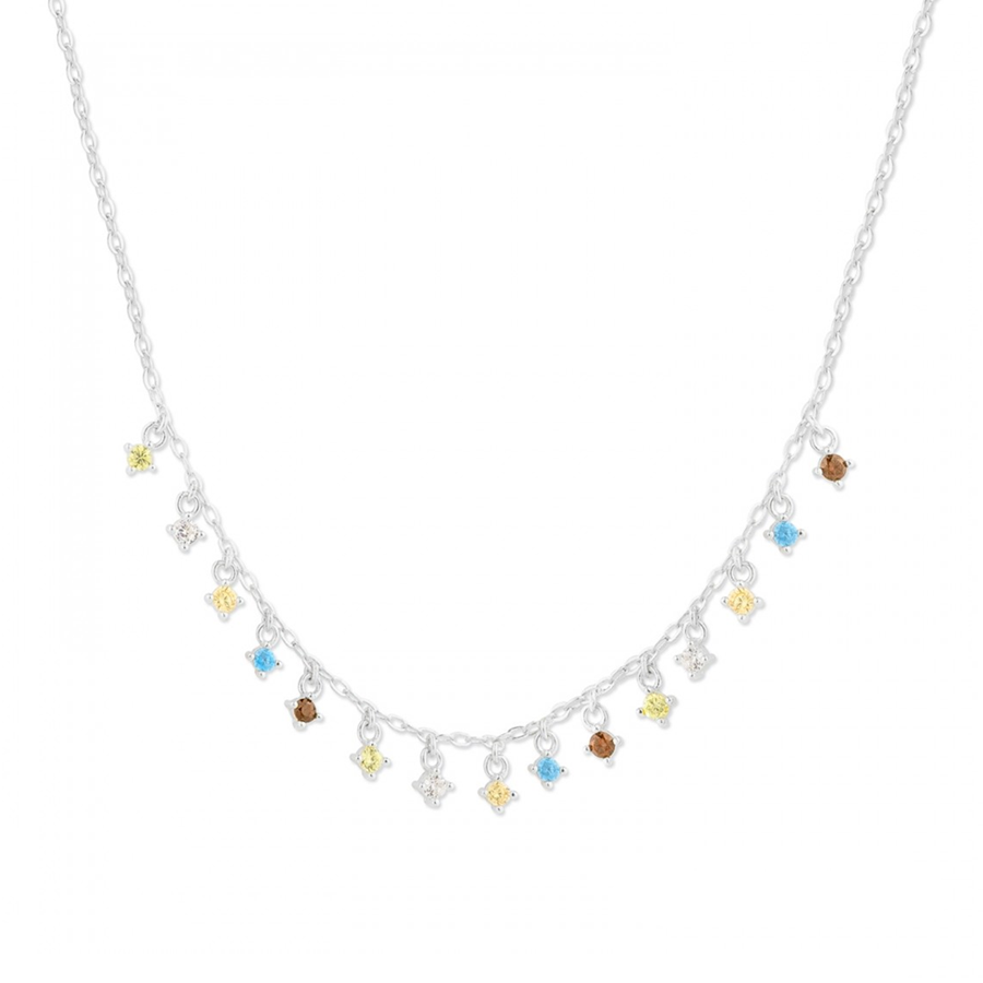 Cadena fina de plata amb circonites | COPL690039