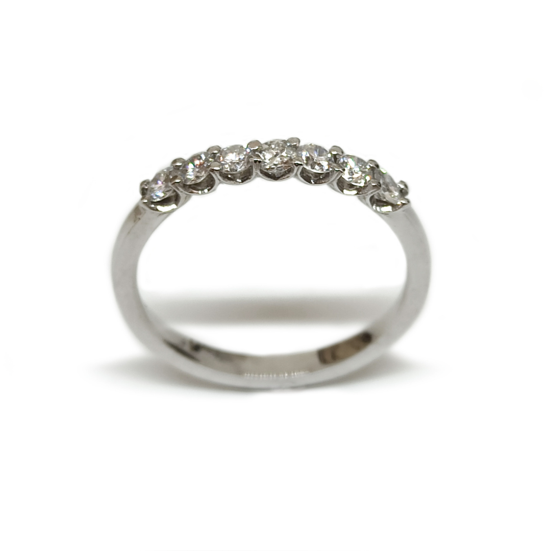 Mitja aliança or blanc i diamants