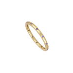 anell plata banyat en or i circonites liles | A827DO12