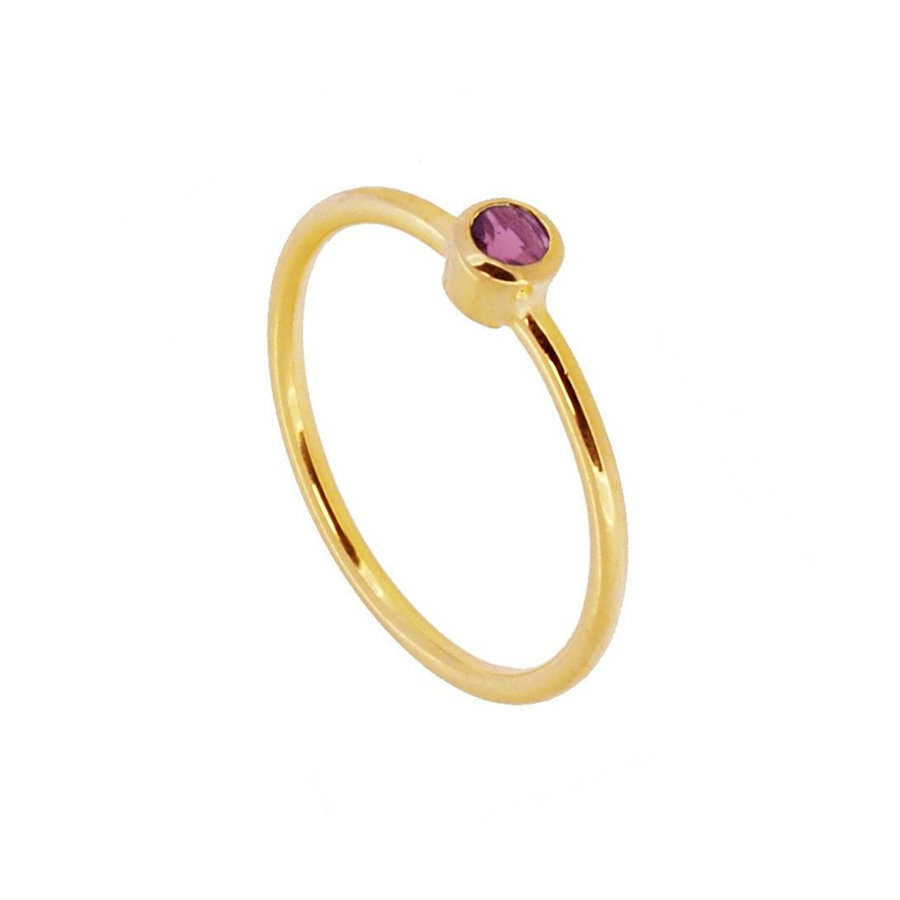 Anell amb pedra turmalina rosa | ANOR530163