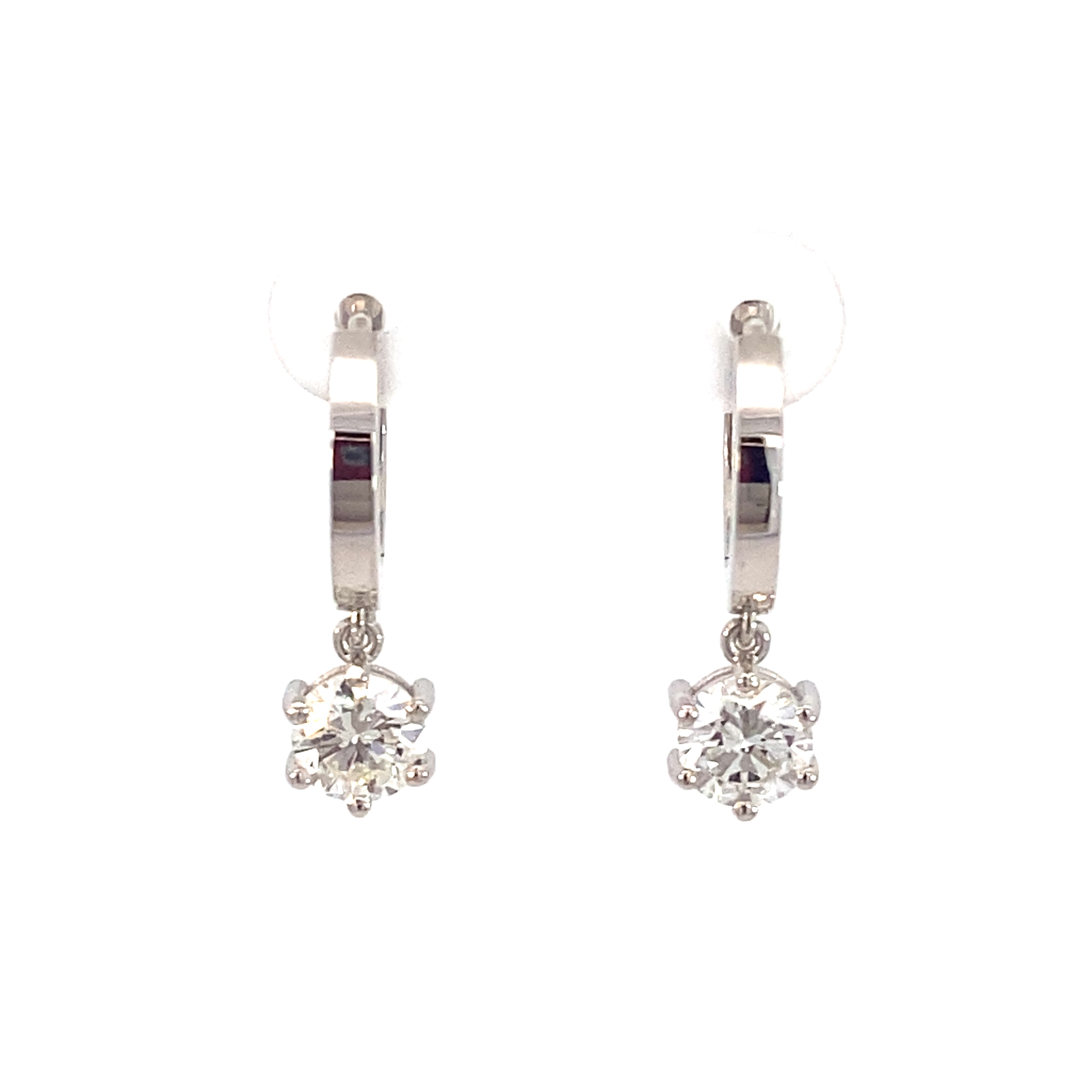 Arracades or blanc i diamants
