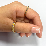 anell plata banyat en or i circonites blanques | ANPL530020